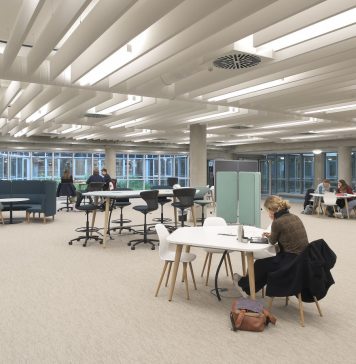 Die neu gestaltete Unibib an der CAU Kiel